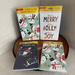 🎄American Greetings Christmas Holiday Card Bundle Lot of 4